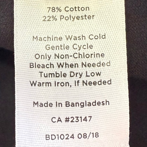 Talbots Modern Fit The Skinny Black Velvet Pants 4P - Picture 7 of 8